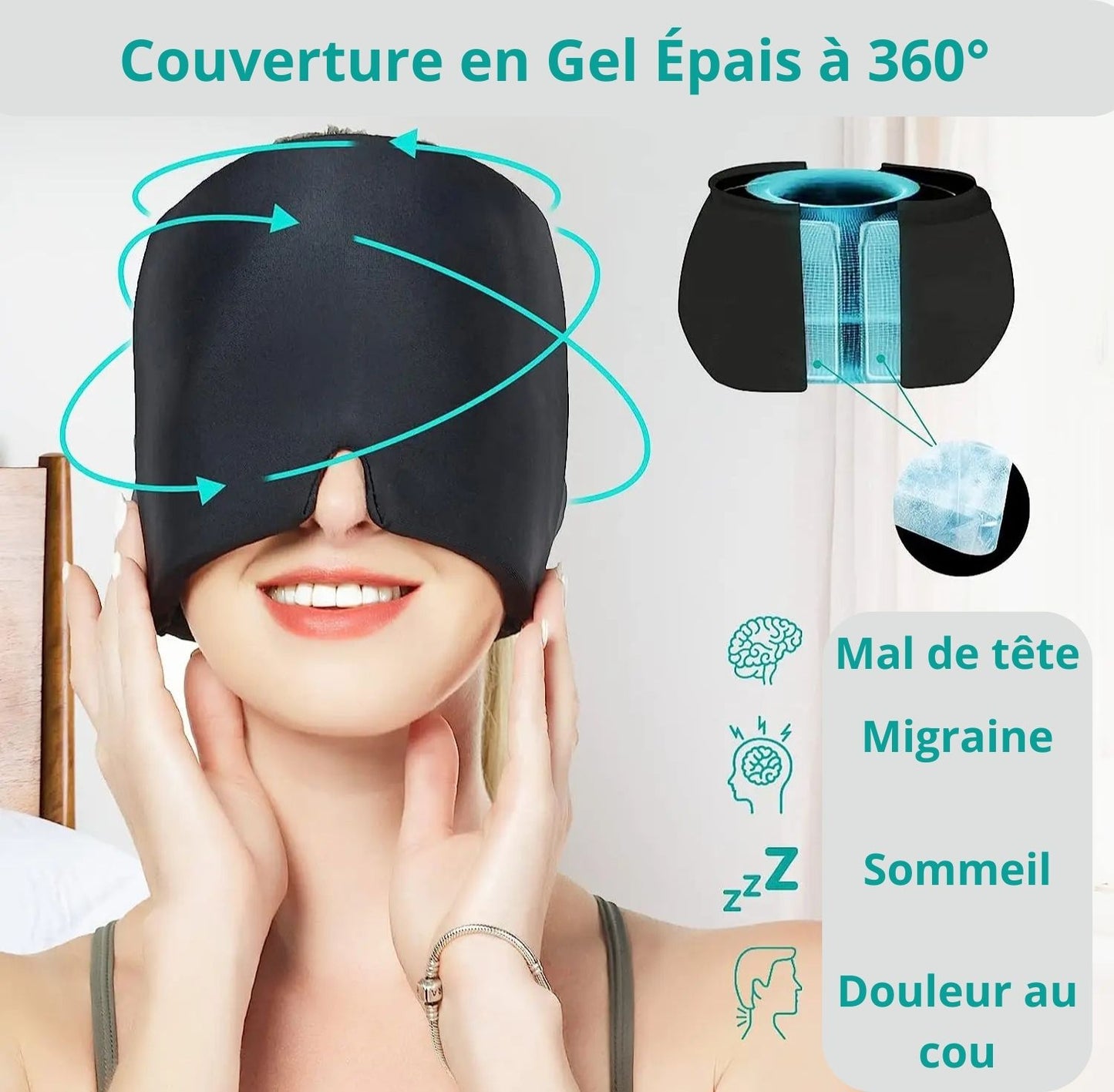 ElokoMigraine – Compression Chaude et Froide pour Soulager les Maux de Tête