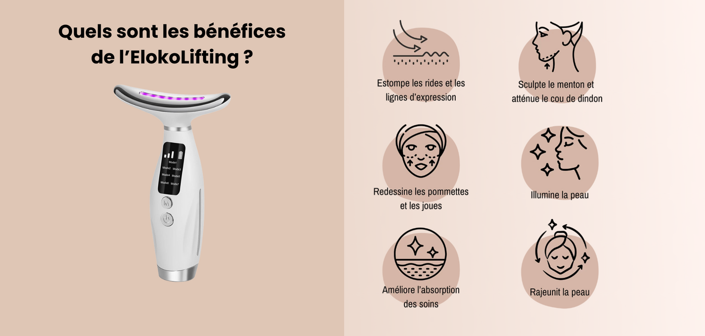 ElokoLifting – Massage LED pour une Peau Jeune et Ferme